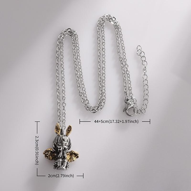 

Винтажный панк милый кулон маленького ангела с детальной проработкой 1PC