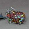 Glass Pig Miniature Sculpture Chinese Zodiacs Animal Figurine Collectible Ornament for Home Office Desktop Decoration