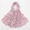 Long Plain Hijab Scarf Premium Modal Cotton Head Wraps Fashion Bamboo Modal Hijab  For Women
