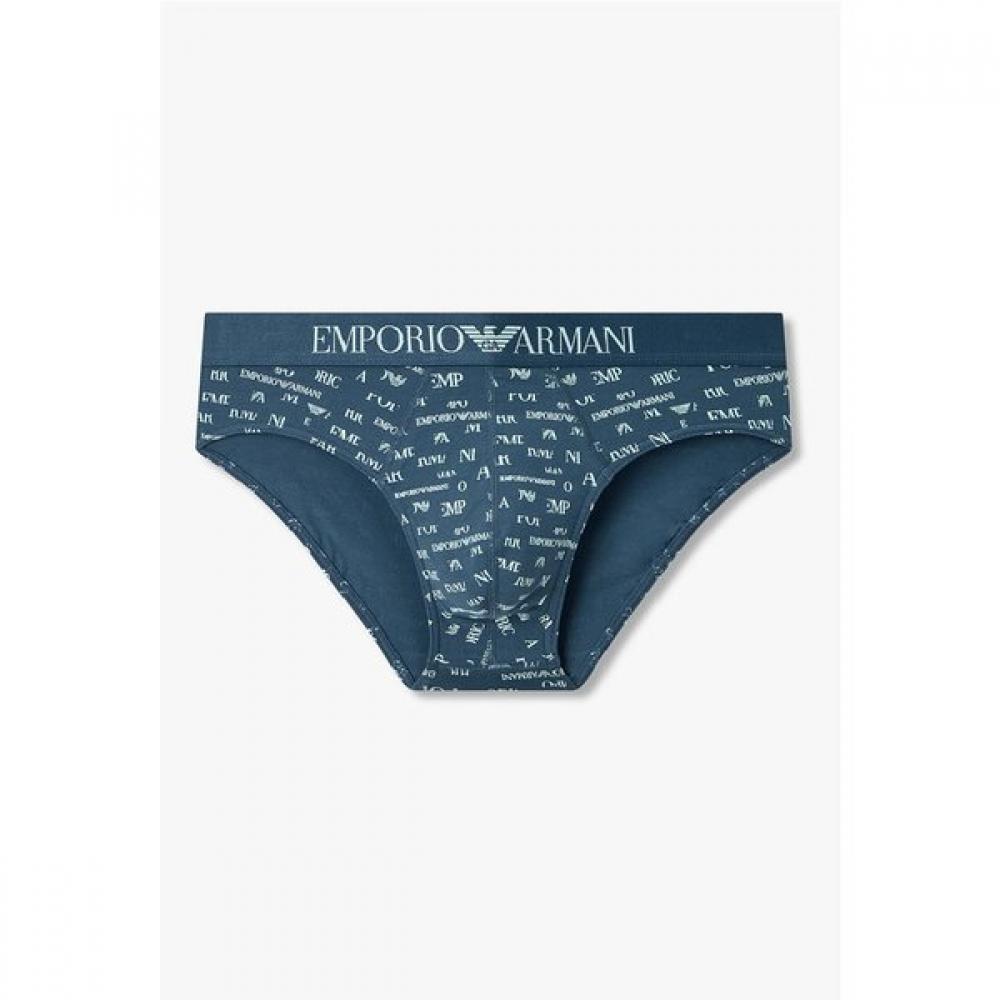 Emporio Armani Men S Allover Logo Graphic Brief  0816111018 S