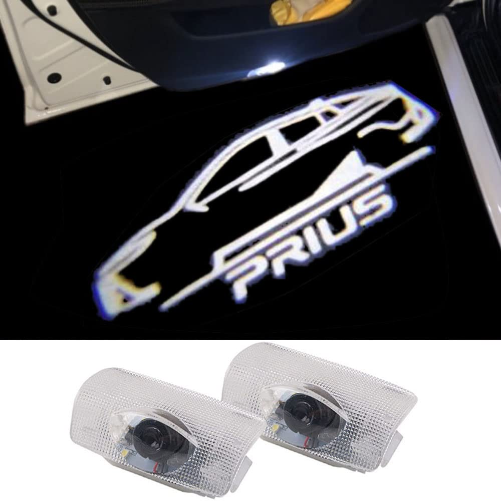 Laser Logo Light, Door Welcome Light, Door Curtain Lamp, LED Logo Projection, 2-piece Set,