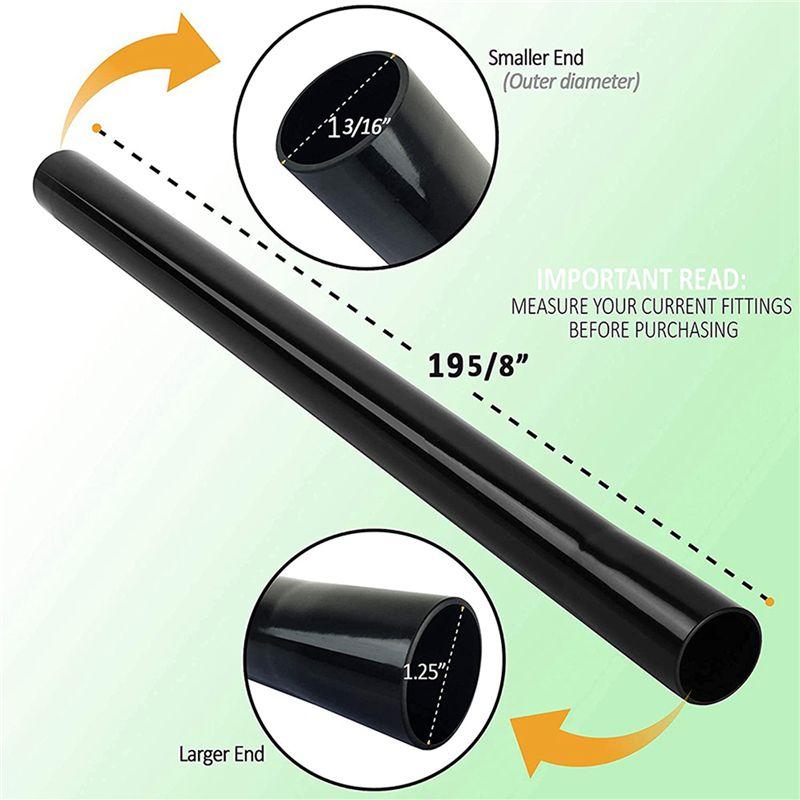 A84X-9Pcs 1.25 Inch Vacuum Accessories And Attachments Extension Wands For Shop Vac Extension Wand Attachment Vacuum Pipe