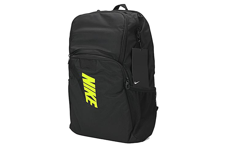 Men's Backpack Nike Polyamide Backpack Regular Unisex Black/Neon Green