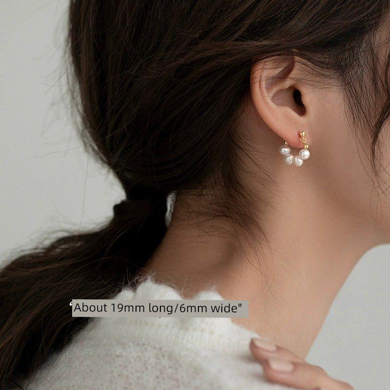 

Xiangnan 925 Sterling Silver Women s Accessible Luxury Summer Pearl Stud Earrings 925 silver pearl earrings (two price)