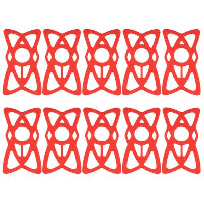 10 Stück Fahrrad Motorrad Handyhalterung Sicherungsband Silikon Lenker Wiegenhalter Band für Mountain Road