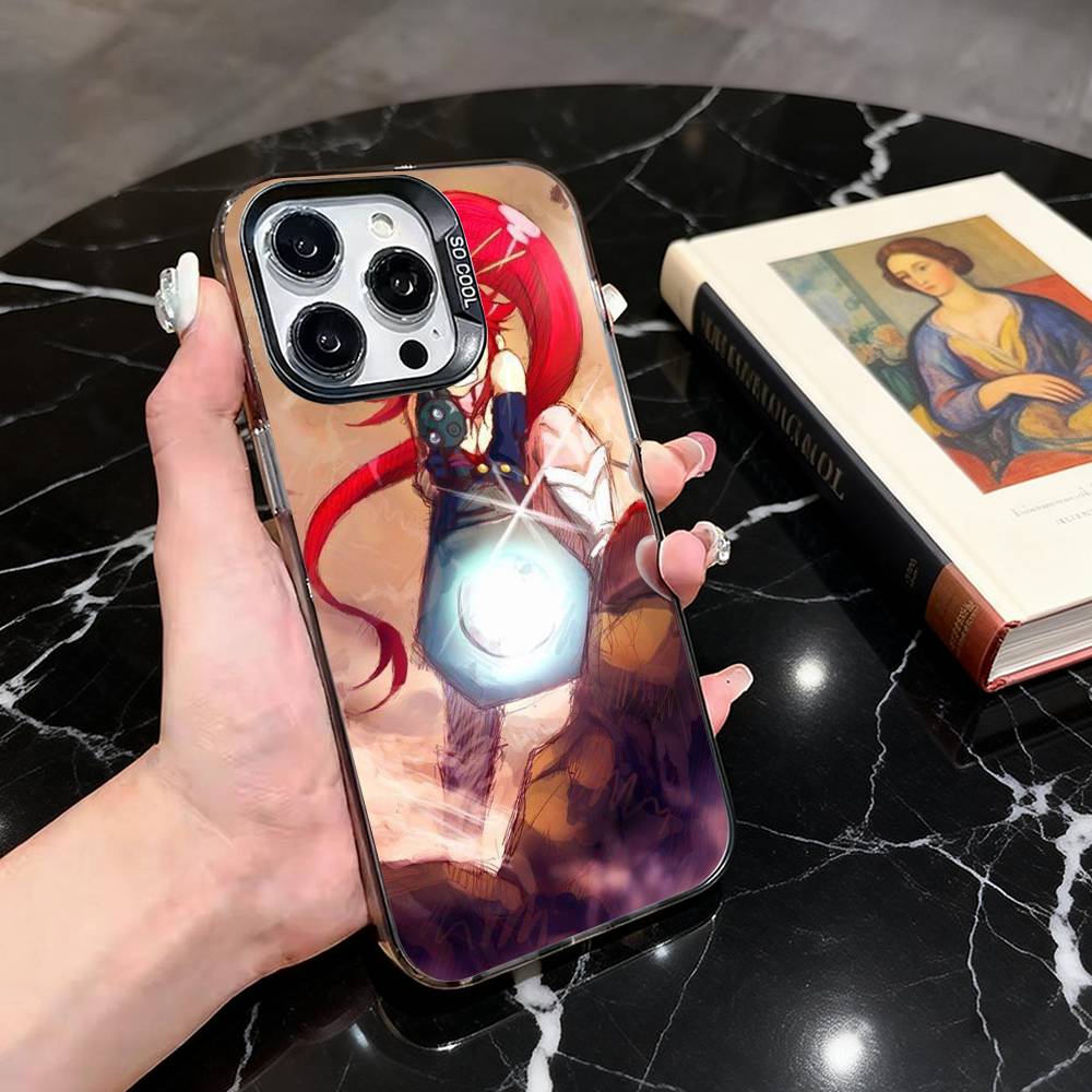 

Tengen Toppa Gurren Lagann Phone Case For iPhone 17,16,15,14,13,12,11 Plus,Pro Max,XS,Colored Silver Plated Inside Cover iPhone15