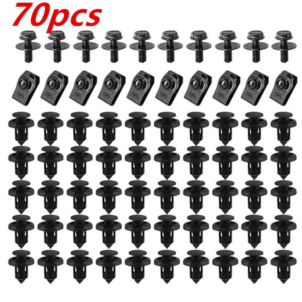 Honda/Toyota M6 Body Bolts & U-Nuts for Engine Cover, Underbody Splash Shield, Bumper