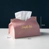 Modern Leather Tissue Case Large Storage Container Napkin Holder Paper Towel Box Car Tissue Box Home Living Room Decoration
