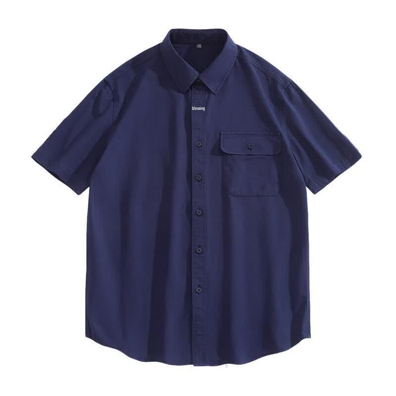 Yuzhaolin Men's Summer Short-Sleeve Casual Shirt
