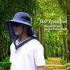 Wide Brim Hat for Sun Protection Summer Outdoor UV Shield Camping Hiking Lightweight Breathable Cap