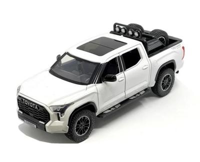 Miniature Car 1/24 Toyota Tundra 2023 White Land Cruiser 124 2023 Toyota Tundra TRD Off-Road