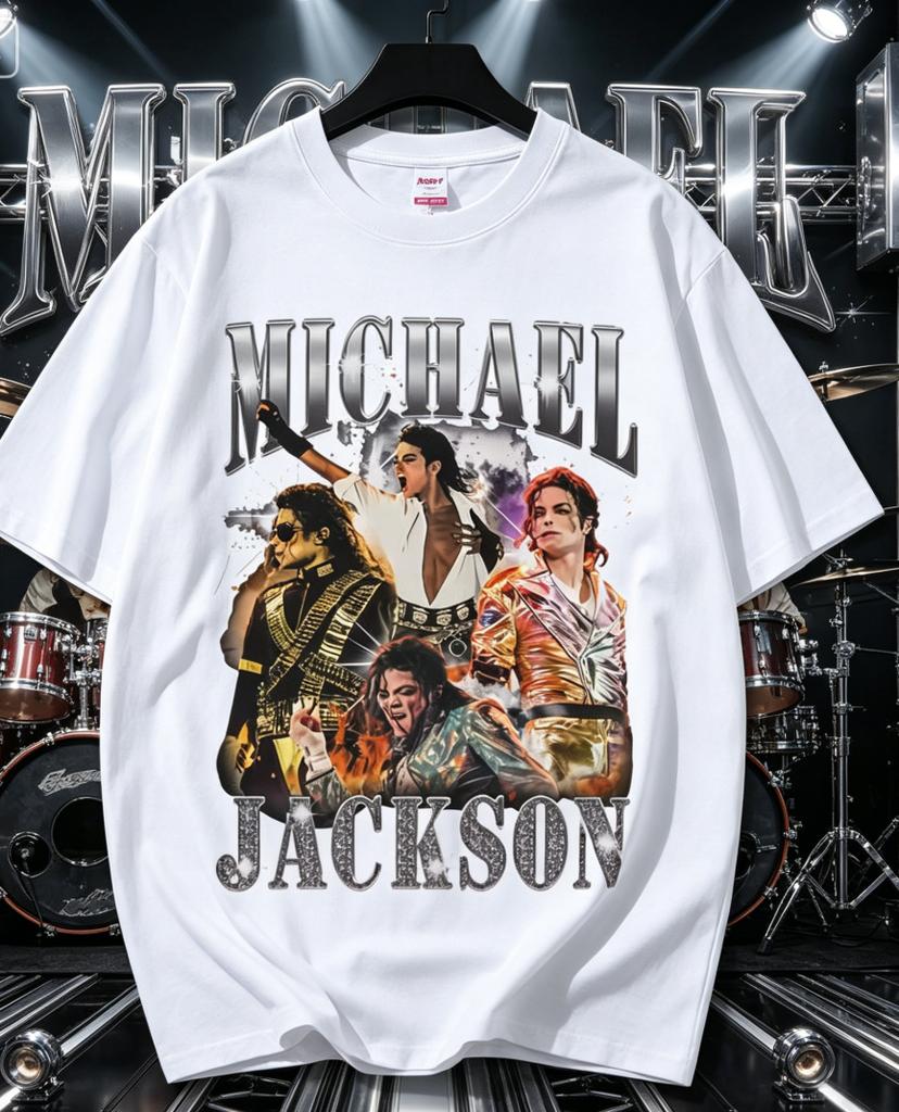 Classic Vintage Michael Jackson Graphic Tshirt Unisex Summer Clothing Fashion Retro Gothic Rock Tshirt Unisexs New Oversized T Shirt