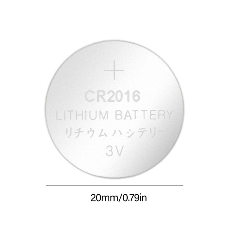 5Pieces CR2016 Batteries 3V Button Cell Batteries Long Last Lithium Batteries For Small Electronics Stable Output