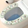 Reusable Toilet Seat Cover Pad With Static Adhesion - Soft Plush Use Cartoon Print 1200pcs Bulk