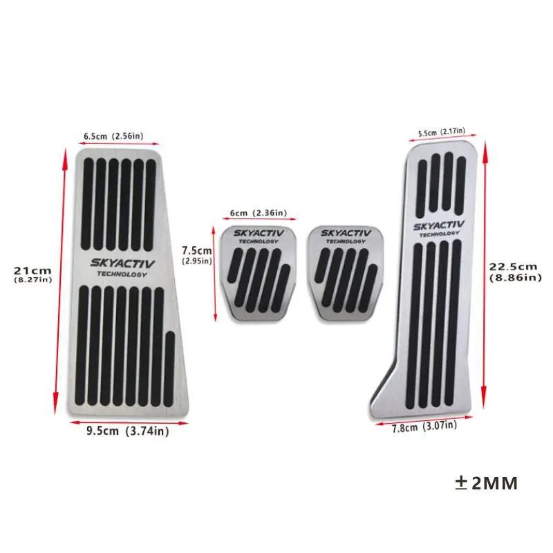 For Mazda 3 2014~2018 Car Foot Pedals Cover Accelerator Brake Pedal Rest Pedals Non-Slip Mat Provide lasting Durable Accessories