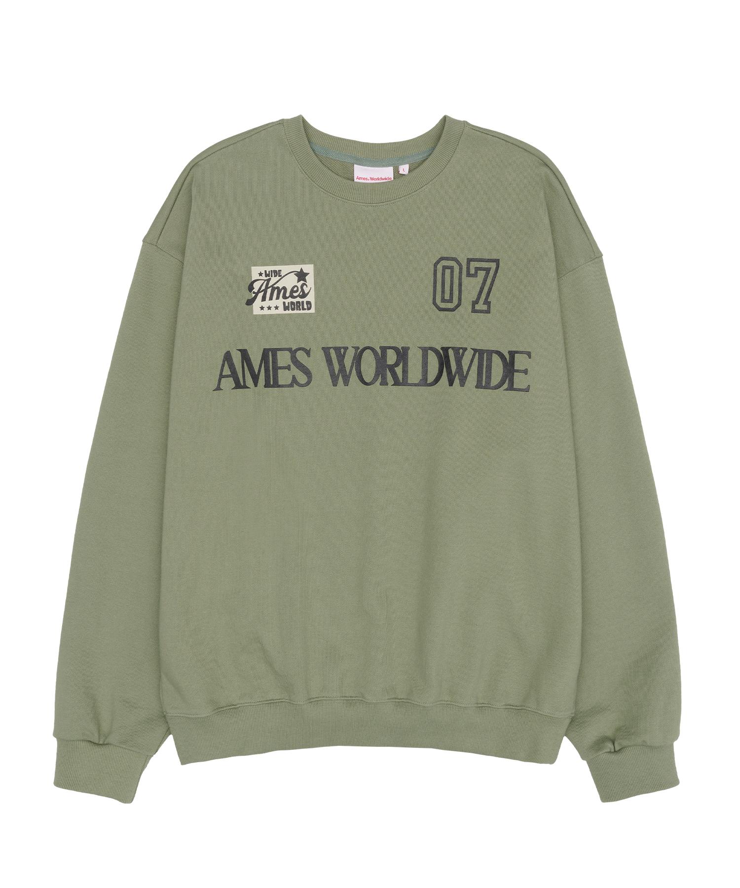 Свитшот Ames Worldwide 07 с надписью Хаки Khaki L