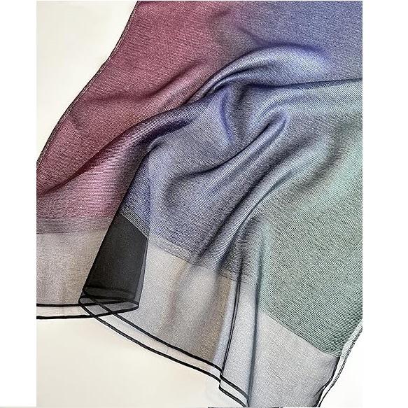 70*180cm Women Gradient Colors Scarf Long Shawls and Wraps for Party Dress Lightweight Pashmina Fashion Scarves