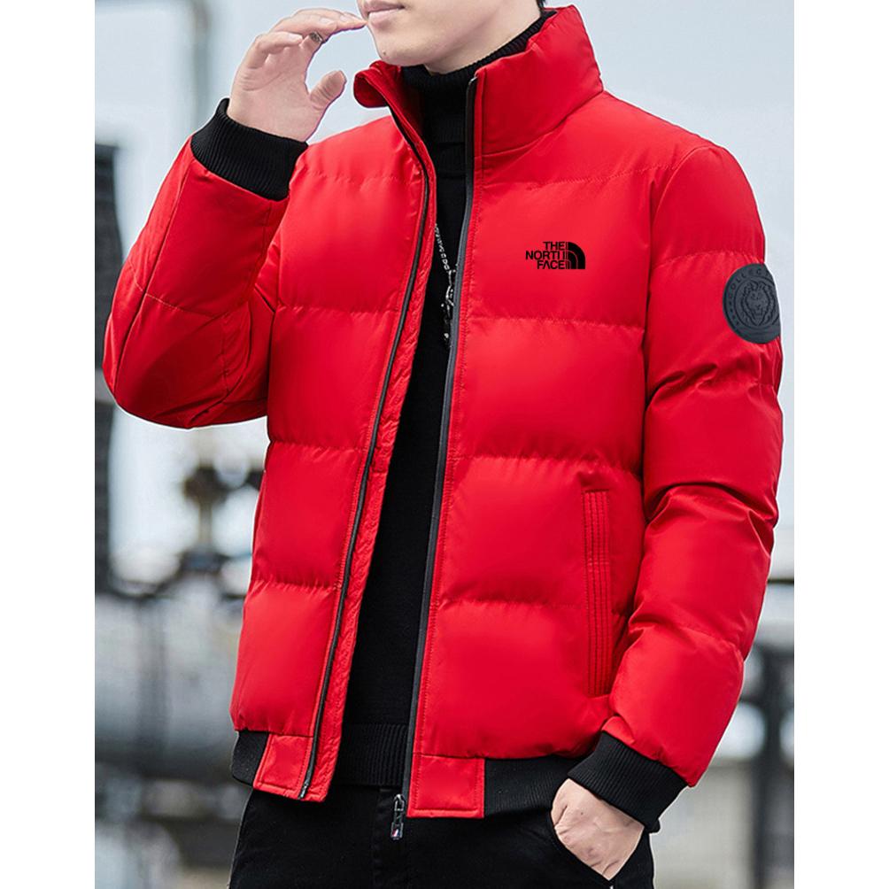 

Luxury Down Cotton Jacket Men s Coat Stand Collar 2026 New Winter Cotton Jacket Thickened Warm Cotton Jacket L червоний