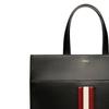 Bally Mythos Silver Foil Logo Recycled Cowhide Tote Bag Women tote black 6308738