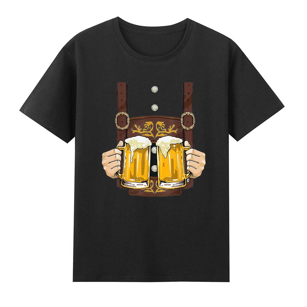 Lederhosen Oktoberfest Bavarian Munich Prost Beer TShirt S