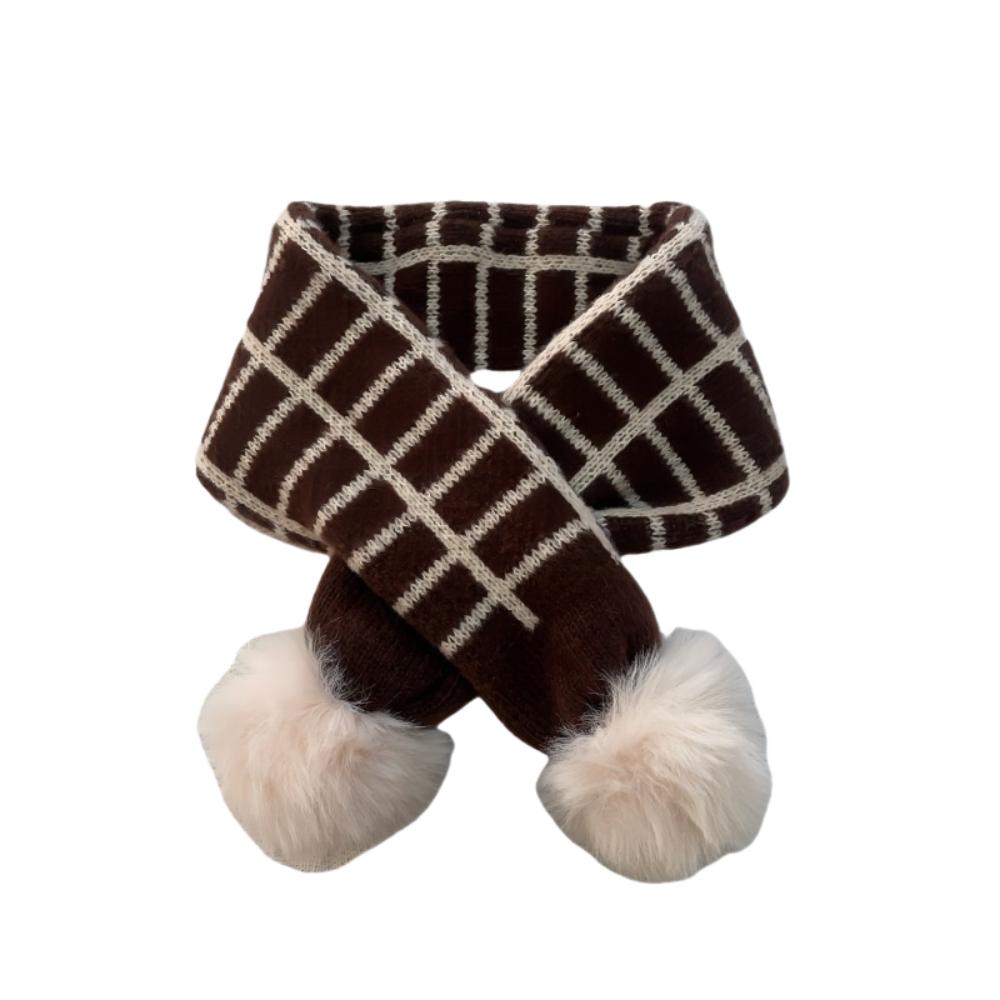 Windproof Boys Girls Knitting Scarf Cartoon Bib Children Kids Winter Scarves  Autumn Winter