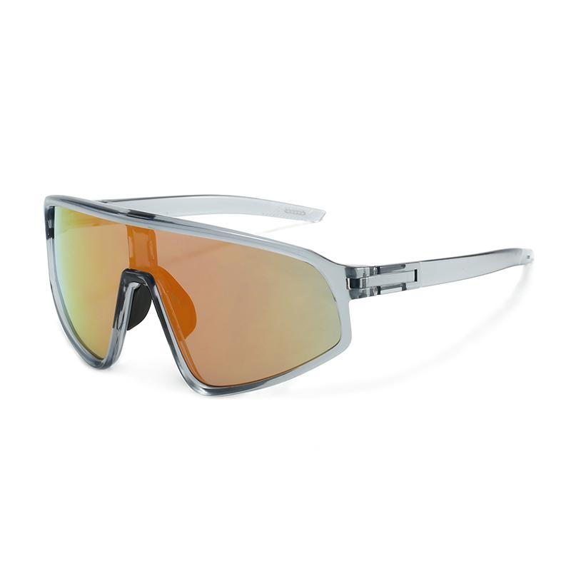 Oversized Sports Goggle Men New In Punk Mirror Outdoor Cycling Sunglasses Trendy Futuristic Anti-UV Hiking Shades