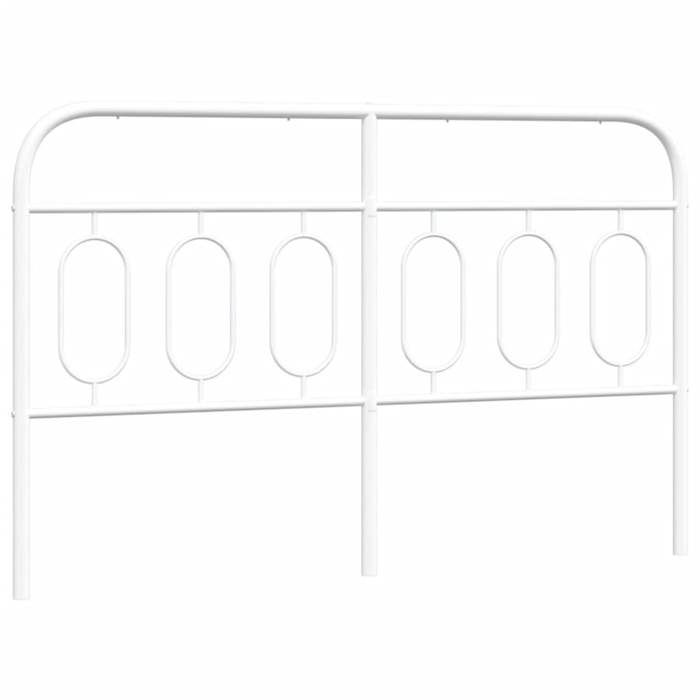 VidaXL Tête de lit métal blanc 137 cm 377198
