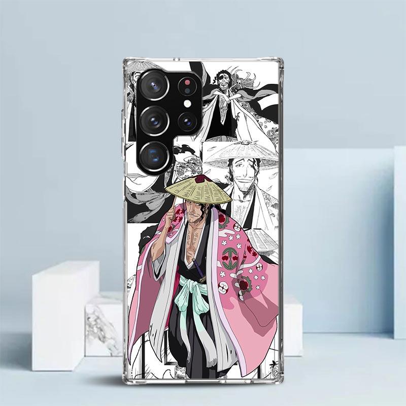 Ichigo Kenpachi Bleach Anime Phone Case For Samsung Galaxy S24 S25 Edge S26 Ultra S22 S23 Plus S21 + S20 FE Soft TPU Back Cover