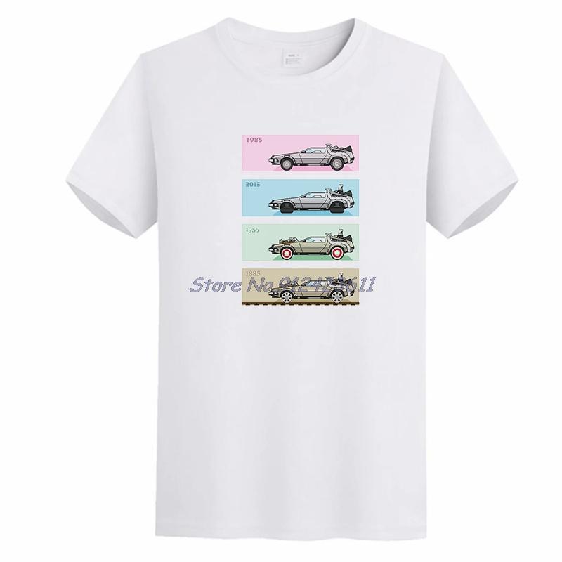 88mph Graphic T Shirts Back To The Future Tribute Delorean Pixel Summer Cotton New Shirts And TShirts Mens Print T Shirt S
