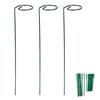 3 Pcs Plant Support Stakes Twist Tomato Stakes Spiral Plants Stakes Iron Garden Stakes Supports with Twist Ties for Climbing Plants Vines