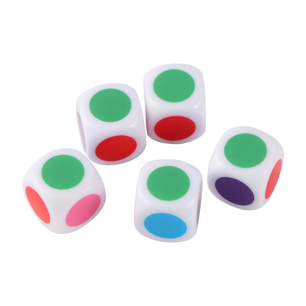 For Kids Family 5Pcs/Lot Board Game 16 Mm Acrylic Six Sided White Color Dices Cube Dice