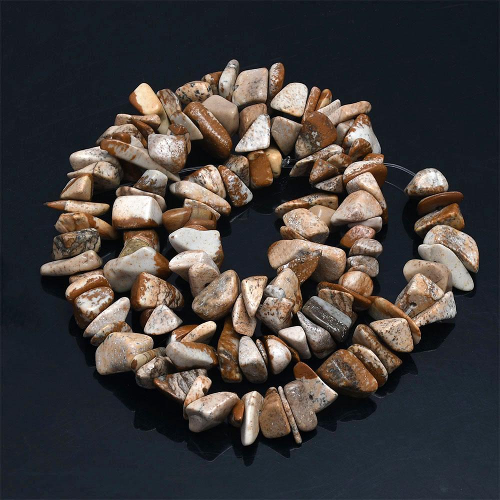 16 inch Natural Stone Beads Chips Beads 5-8mm Irregular Crystal Agate Gravel Beads Diy Bracelet For Jewelly HK058