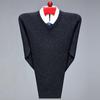 Men's V-Neck Argyle Cashmere Sweater - Thick, Warm Wool for Business or Casual Wear
