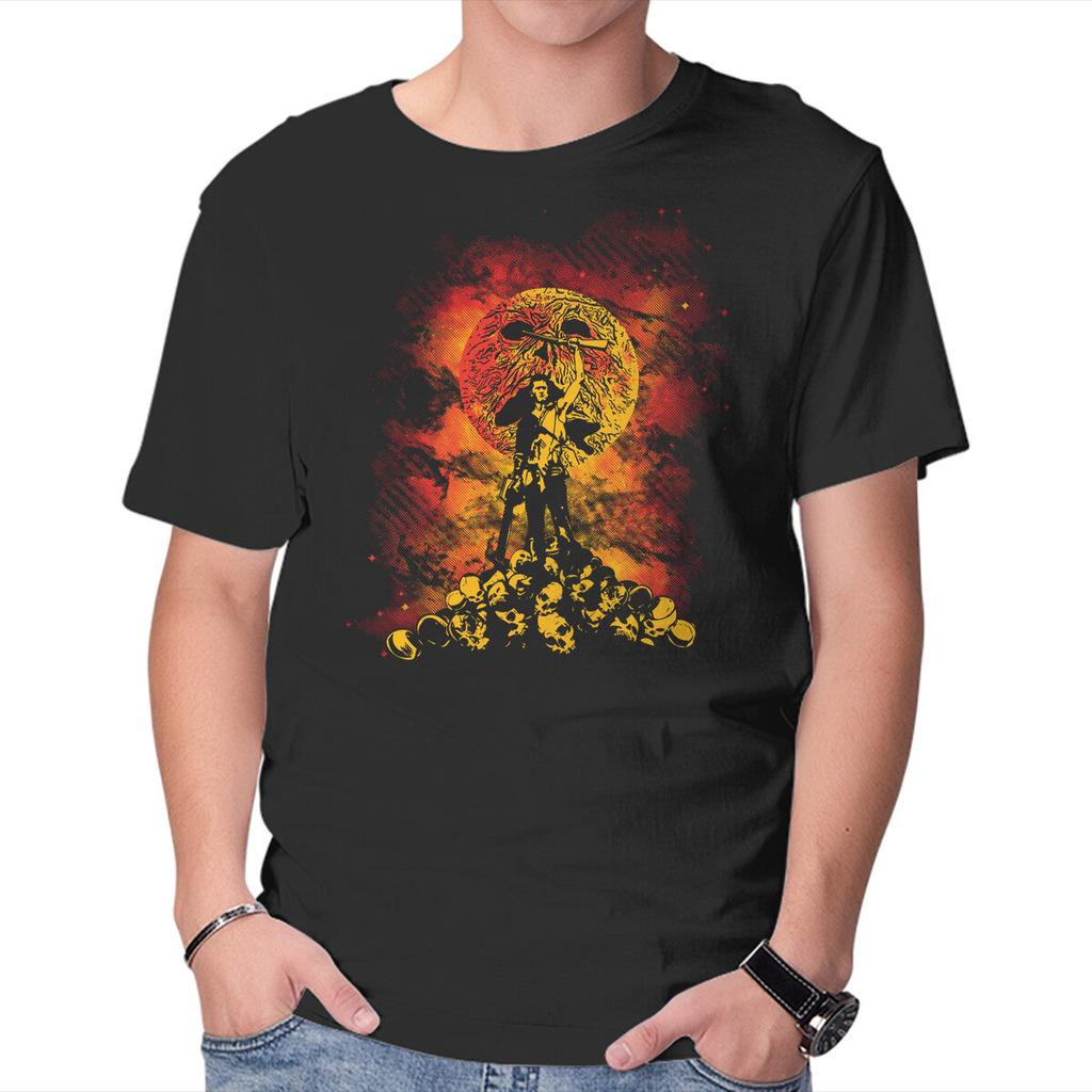 Unisex Crew Neck T-Shirt Necromicon Graphic Short Sleeve Casual Tee