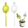 Ghiveci auto-udător în formă de ananas, insert transparent pentru plante, bulbi pentru udarea plantelor, dispozitiv automat de irigare prin picurare pentru plante de interior și exterior