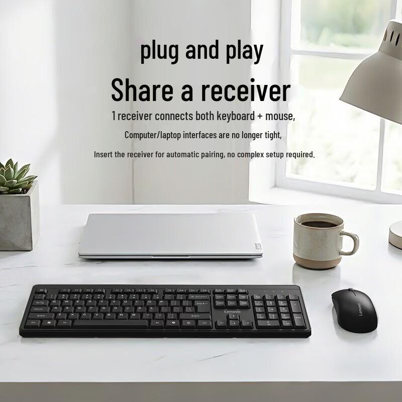 Lenovo KN210 2.4G Wireless Keyboard and Mouse Combo