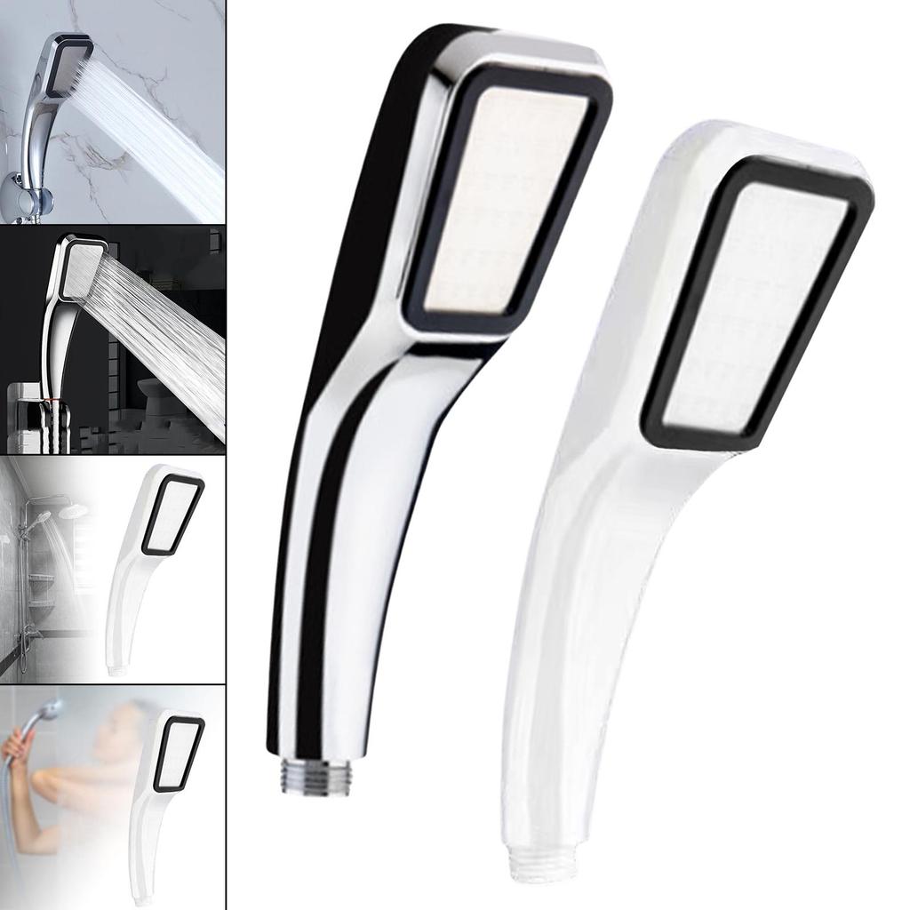 Handheld Shower Head High Pressure Rain Shower Water Saving High Flow Water Nozzle 4-Way Adapter 300 Holes for Bathing