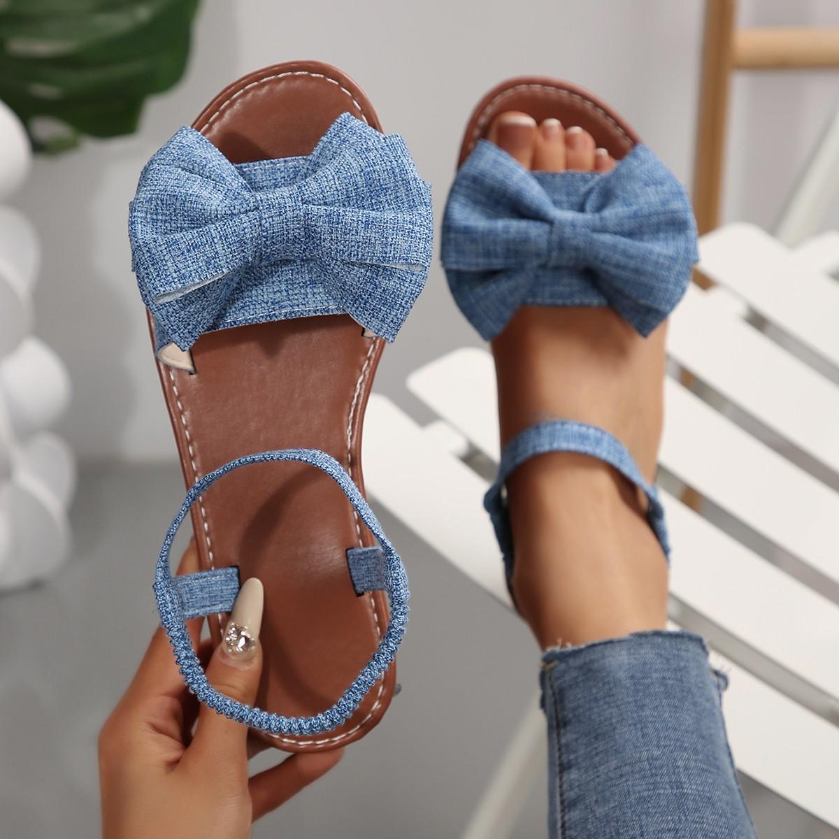 

Fashion Summer Newborn Baby Shoes Retro Leather Casual Open Toe Sandals Lace Bowknot Party Princess Shoes Toddler First Walkers 40 синій