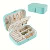1pc Jewelry Storage Box, Large Capacity 2-layer Jewelry Box, Desktop Jewelry Storage Box with Lock LG-Q127