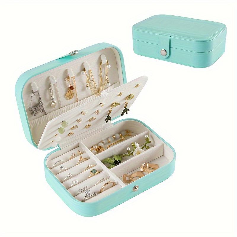 1pc Jewelry Storage Box, Large Capacity 2-layer Jewelry Box, Desktop Jewelry Storage Box with Lock LG-Q127