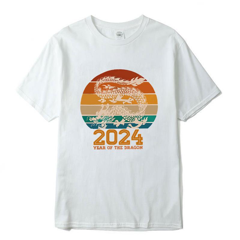 Свободные повседневные футболки с круглым вырезом и короткими рукавами с принтом — фото 16