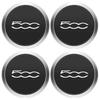 4Pcs 133mm Hubcap for 500 Wheels Centre Hub Set 68078419AC 68078421AC Dust Cover 51884863 Silver