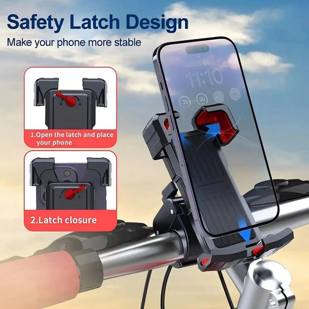 Bicycle Phone Mount Mtb Road Mountain Cycling Bracket Motorcycle Mobile Cellphone Support Stand Mount Gps Fit For Bike Auto Accessories