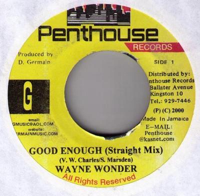 7inch Record WAYNE WONDER - Good Enough NONE Penthouse Recor 2000 Jamaica Reggae, Ska & Dub Used
