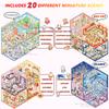 20Pcs 20in1 3D Landscape Sticker Collection Book Album Cartoon Scene DIY Toy Game Festival Birthday Gift for Kid Girl Child
