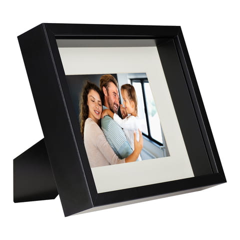 Ramka Na Zdjęcie 3D Głęboka Shadow Box 20X25 Cm Prostokątna Czarna