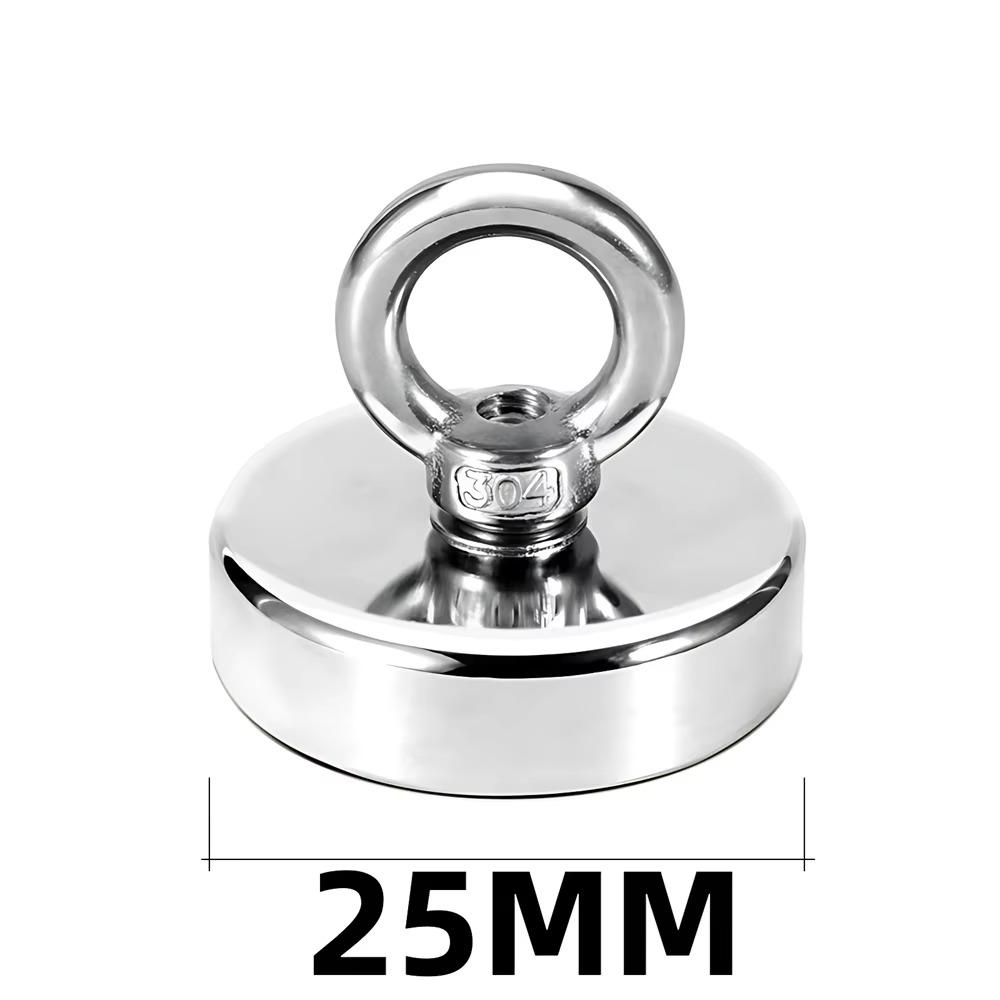 N52 D16-D48 Salvage Magnet Heavy Duty Search Magnets Strong Neodymium Magnet Deep Sea Fishing Magnets Mounting with Ring Eyebolt