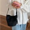 with Round Pendant Slouchy Hobo Bags Shoulder Bag Solid Color Tote Bag  Summer