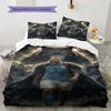 Erling Haaland Pride Bedding Quilt Set Quilt Cover Pillowcase Home Decoration Birthday Gift (1 * duvet cover + 2 * pillowcase, without core)