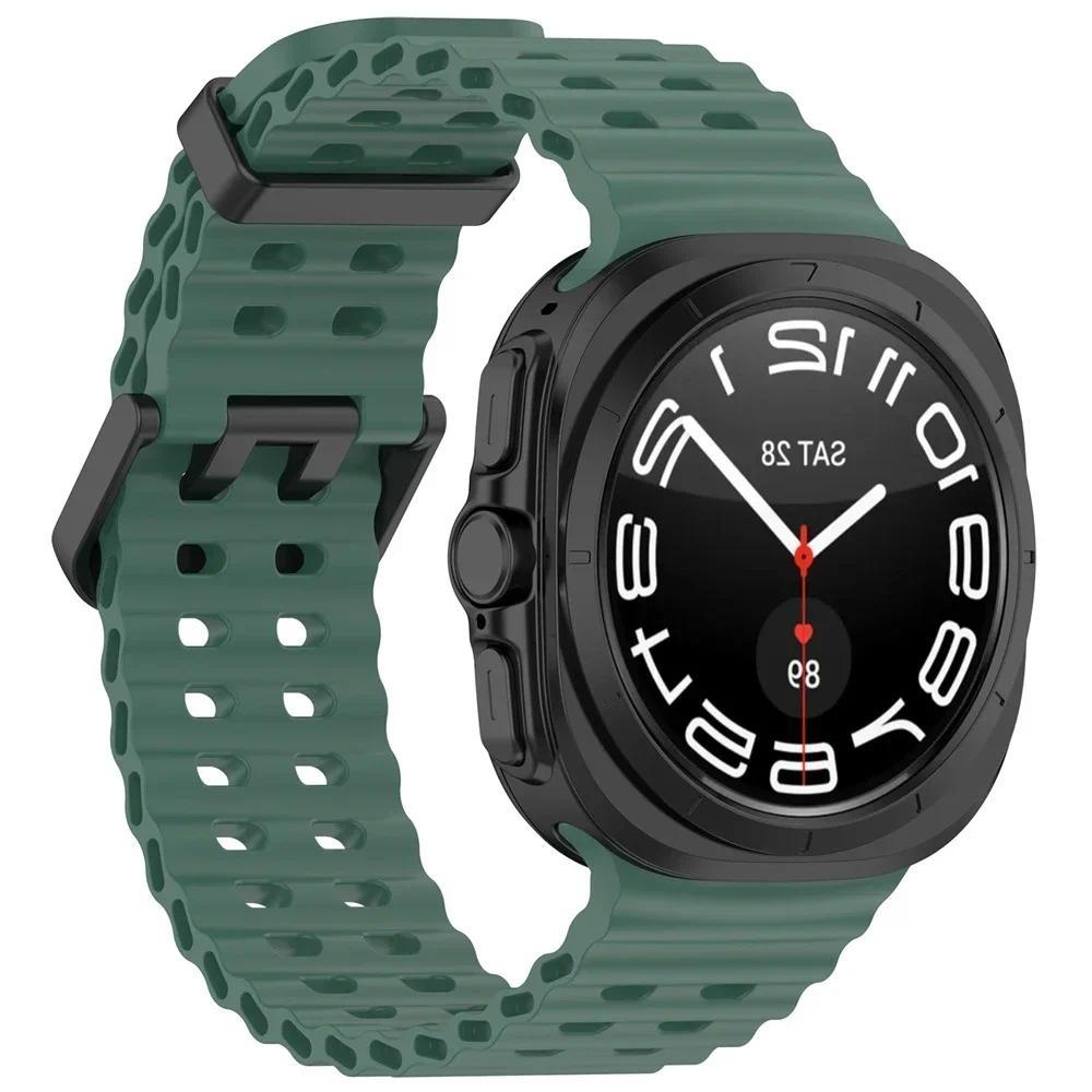 Silicone Strap For Samsung Galaxy Watch Ultra Band Watch 7 Ultra 47mm Bracelet Correa Watchband SM-L705F Watch Bands Accessories